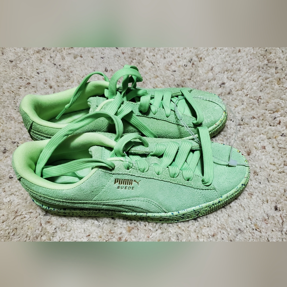NEW Puma Suede Mint Green Sneakers
